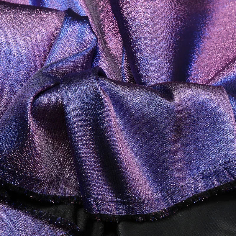 Mermaid Gradient Phantom Fabric Glitter By The Meter for Upholstery Skirts DIY Sewing Fashion Designer Cloth Breathable Textured