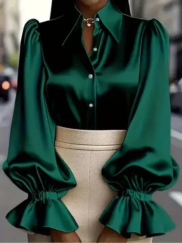 Women Blouses 2026 Spring Autumn Long Sleeve Blouse Woman Blouse Shirt Office Elegant Work Shirt Top Blusas Mujer De Moda