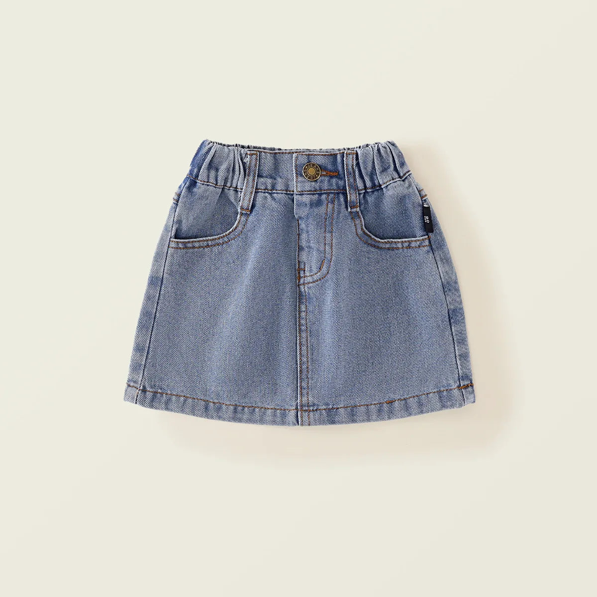 2025 Spring/Summer New Arrival Girls' Denim Pencil Skirt, Soft Washed Korean Style Baby Girl High-Waisted Skirt