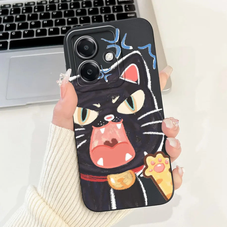 For Funda OPPO A3 A3x 4G Case 2024 Cute Panda Rabbit Soft Silicone Candy Painted Phone Covers For OPPO A40 5G OPPOA3 A 3x Bumper