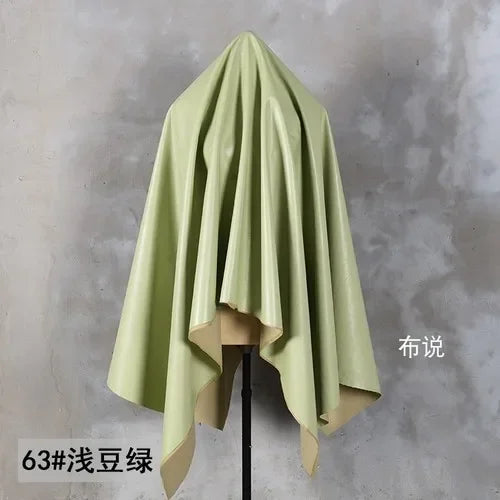 PU Soft Leather Fabric Artificial Leather Waterproof Micro Elastic Clothing Bag Designer Cloth Apparel Diy Sewing