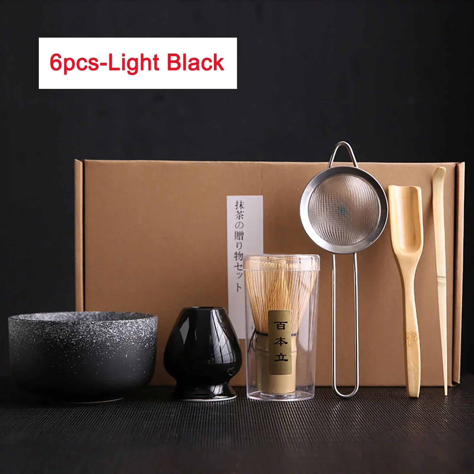 4pcs 6Pcs Handmade Home Easy Clean Matcha Tea Set Tool Stand Kit Bowl Whisk Scoop Gift Ceremony Traditional Japanese Accessories
