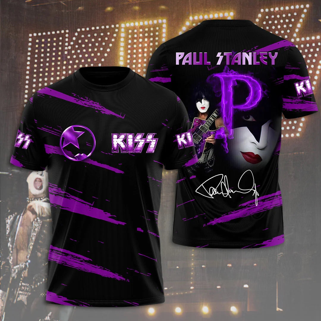 Rock Band Kiss T-shirts 3D Printing T Shirt Summer Men Women Funny Hip hop Short sleeve O-neck Tee Shirt Street Cosplay Clothing