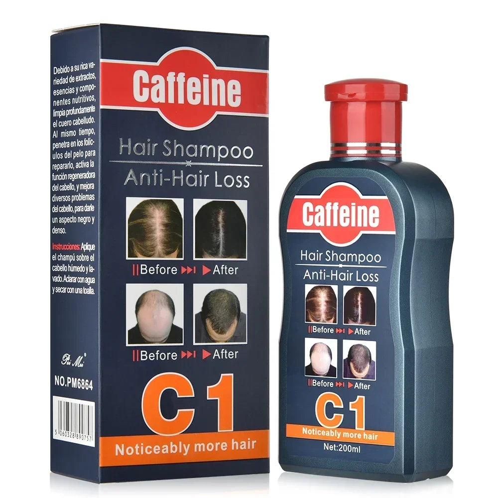 Men Shampoo For Hair Growth Natural Plants Caffeine Anti Hair Loss Dandruff Nourish Care Treatment Shampoo 200ML Hair care