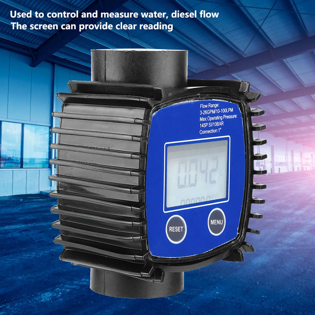 Digital Display  Meter  Meter  Gauge Digital Display High Accuracy Water  Meter Flowmeter 1in Internal Thread