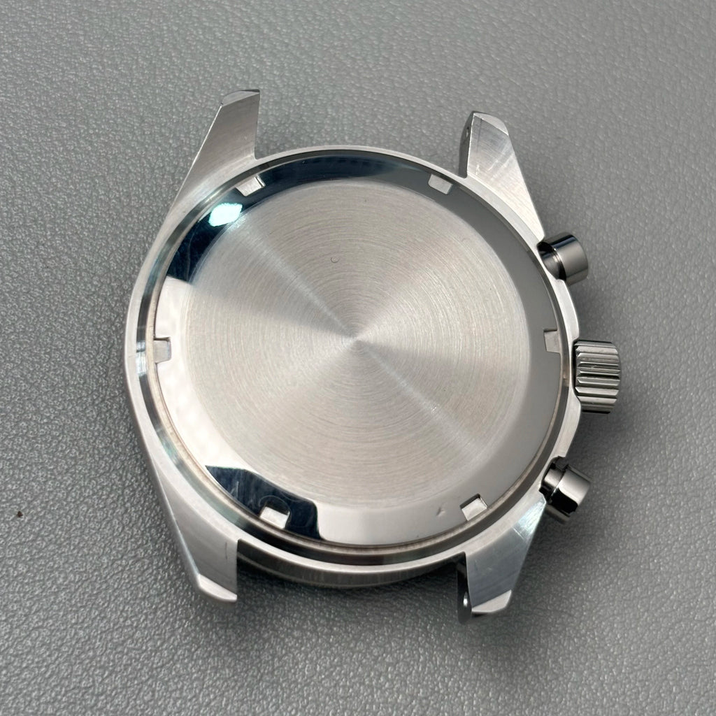 39.7mm VK63 case moon metal case chronograph case bezel,VK63 Business watch sealed back moon watch mission moon mod