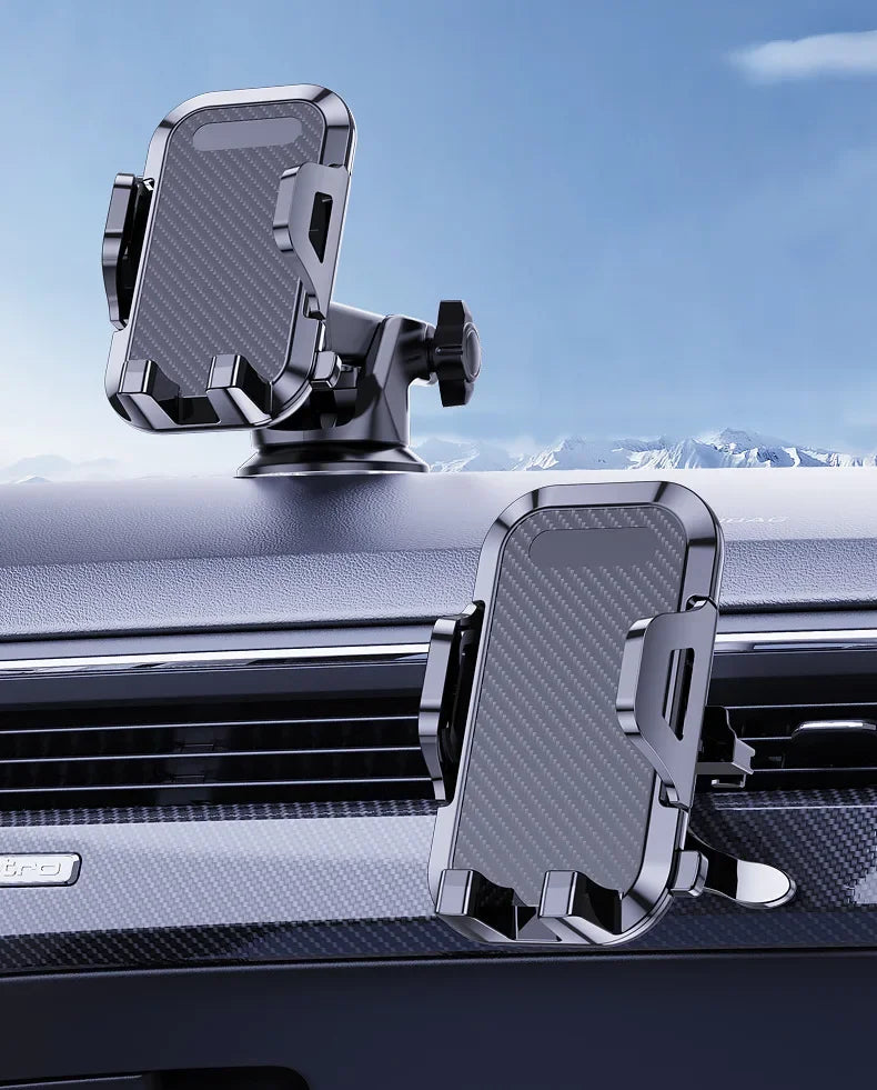 Multifunctional Car Phone Holder Navigation Frame Suction Cup Air Outlet Mount for Vehicle Dashboard Car Holder