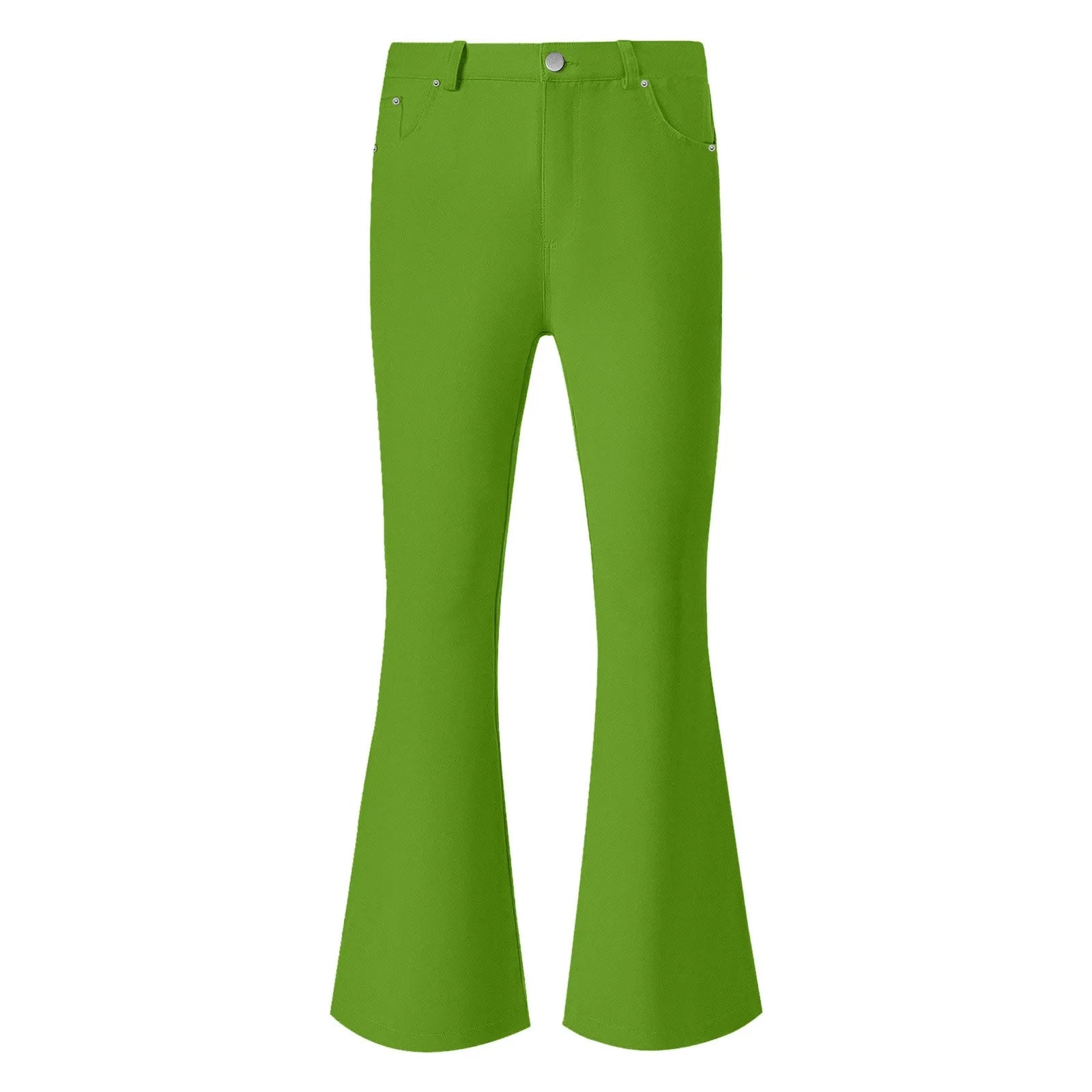 Men's fashion Retro Disco Flared Pants Loose Stretch Vintage Trousers Fit Flared Comfortable Retro Stretch Twill Men's Trousers