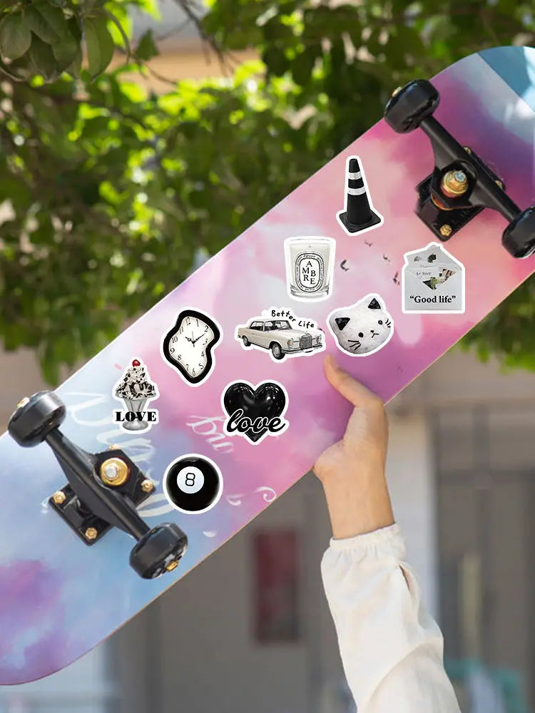 Etori Life 50pcs Cartoon Cute Exquisit Literary Objects Student DIY Laptops, Scrapbooks,Stationery Decoration Stickers