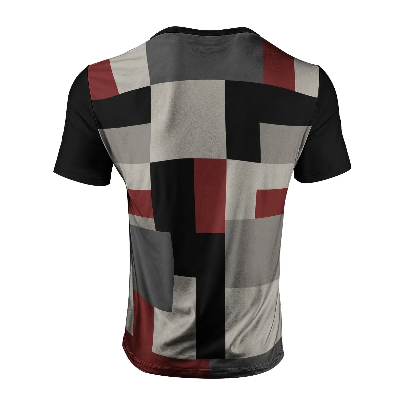 2025 New Arrival Mens T Shirt 3D Geometry Print Summer Streetwear Short Sleeve Tee Harajuku Style Casual Top Lightweight Fabric