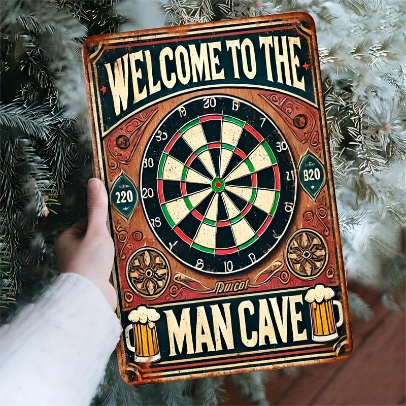 Room Decor  Dart Board (In) Metal Iron Signage, Decor for Home/Kitchen/Dining Room/Bedroom/Garden/Bathroom