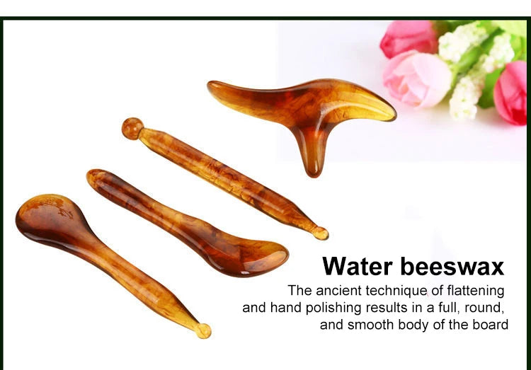 7PCS GUASHA Massage Tools Face Neck Body Massage Beauty Tool SPA Skin Caring Neck Pain Relief Scraper Scraping Massage Board