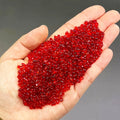 60g/150g/300g red Glass gravel, irregular glass chips, for fish tank decoration, vase filling and garden decoration