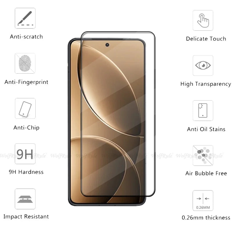 6-in-1 For Poco F7 Ultra Glass Xiaomi Poco F7 Ultra Tempered Glass Full Cover Glue 9H Screen Protector Poco F7 Ultra Lens Glass
