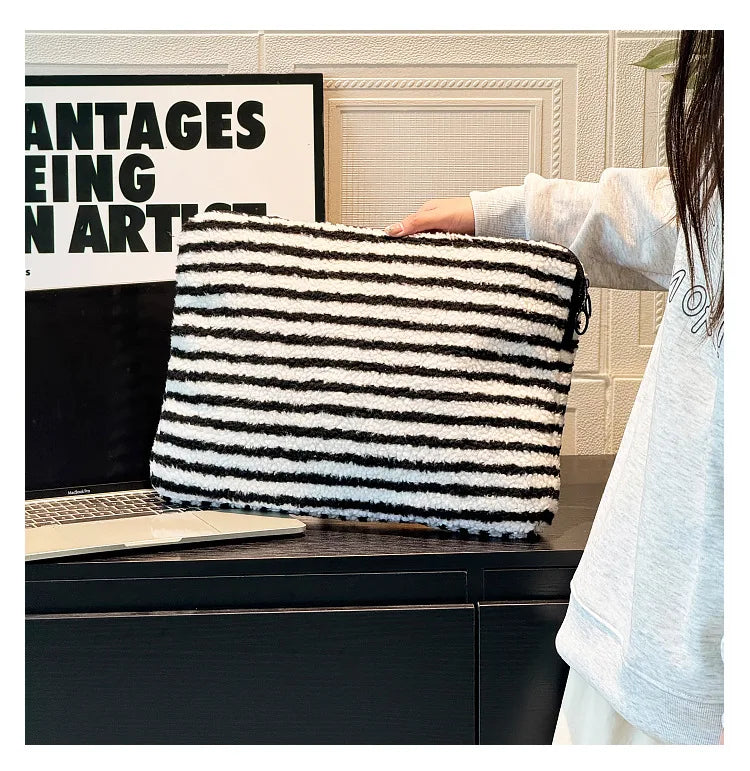 Plush Liner Bag Tablet Laptop Case For Ipad Pro11 Air6 4 510.9 Macbook Air13.3 Pro14 Xiaomi Huawei Samsung15.6 Laptop Sleeve