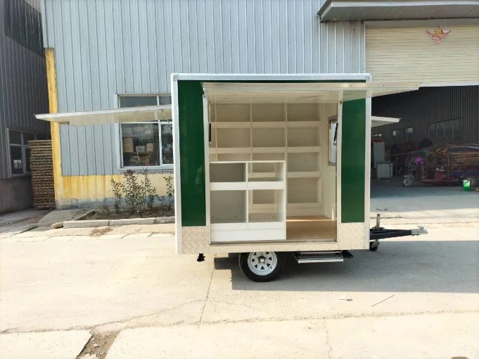 Cheap Mobile Kitchen Trailer Fully Equipped Food Truck Mini Food Cart For Coffee And Snacks Use