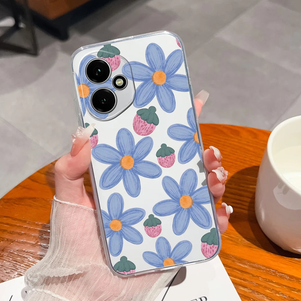 For Honor 400 Pro 5G Case Cute Astronaut Transparent TPU Soft Silicone Phone Back Cover For Honor 400Pro High Quality Funda Capa