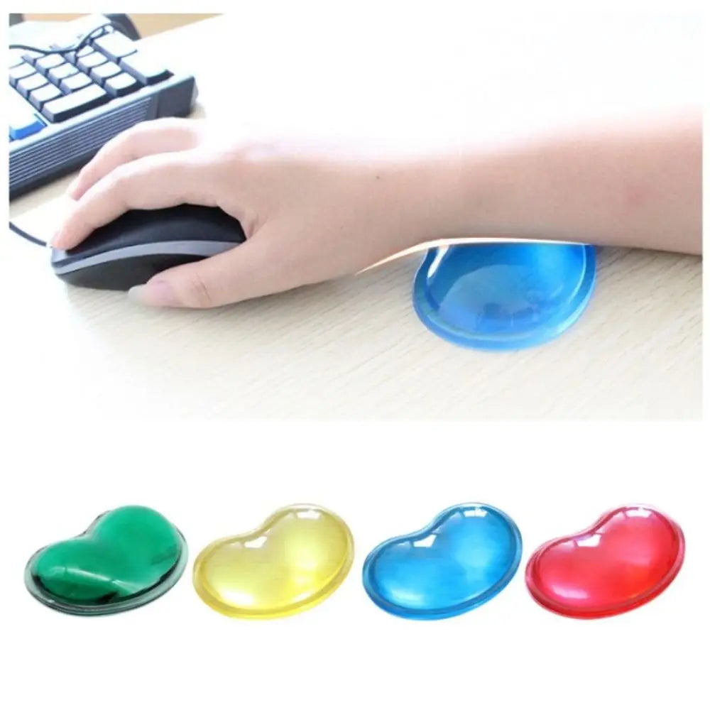 1PC Silicone Wavy Comfort Gel Computer Mouse Hand Wrist Rests Support Cushion Pad Fashion Heart-shaped Wrist Pad Hand Pillow