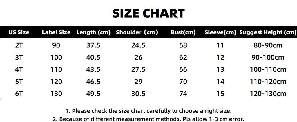 Girls Shirt 2025 New Children's Baby Short-sleeved Top Young Girls Cute Cotton Clothes for 2-6 Ages Kids