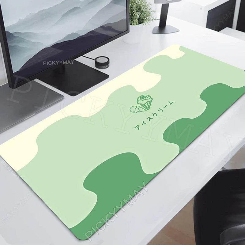 Strawberry Milktea Mousepads Cute Table Mats Gamer Mousepad Large Mouse Mat Desk Pads Keyboard Mats Gaming Mouse Pad Pink
