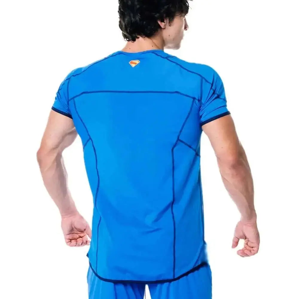 NEW LIMITED EDITION SUPERMAN MEN'S FITNESS SPORTS TOP BREATHABLE QUICK-DRYING LOOSE COMFORTABLE CASUAL SPORTSWEAR OUTDOOR SPORTS