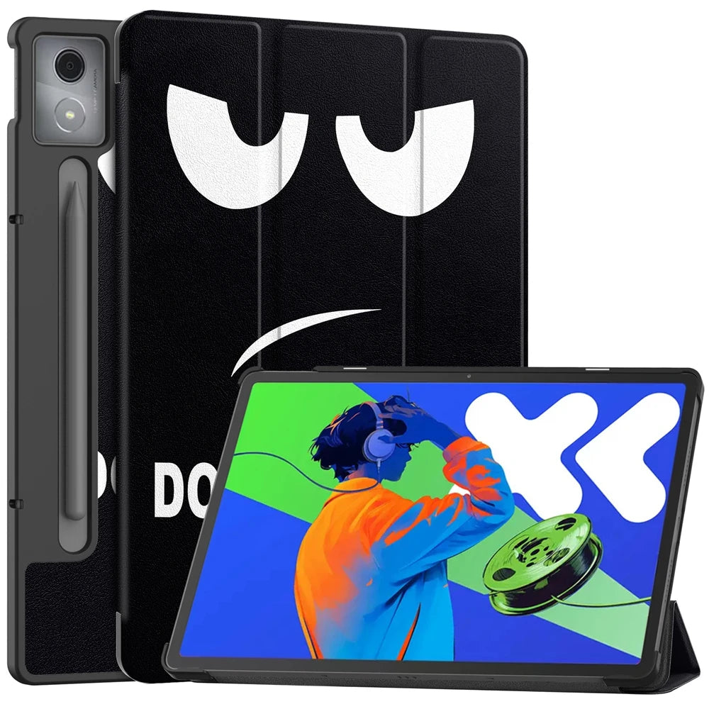 For Lenovo Xiaoxin Pad Pro 12.7 2025 Case Tri-Folding PU Leather Stand Tablet Cover for Xiaoxin Pad Pro 12.7 Inch 2025 TB-375FC