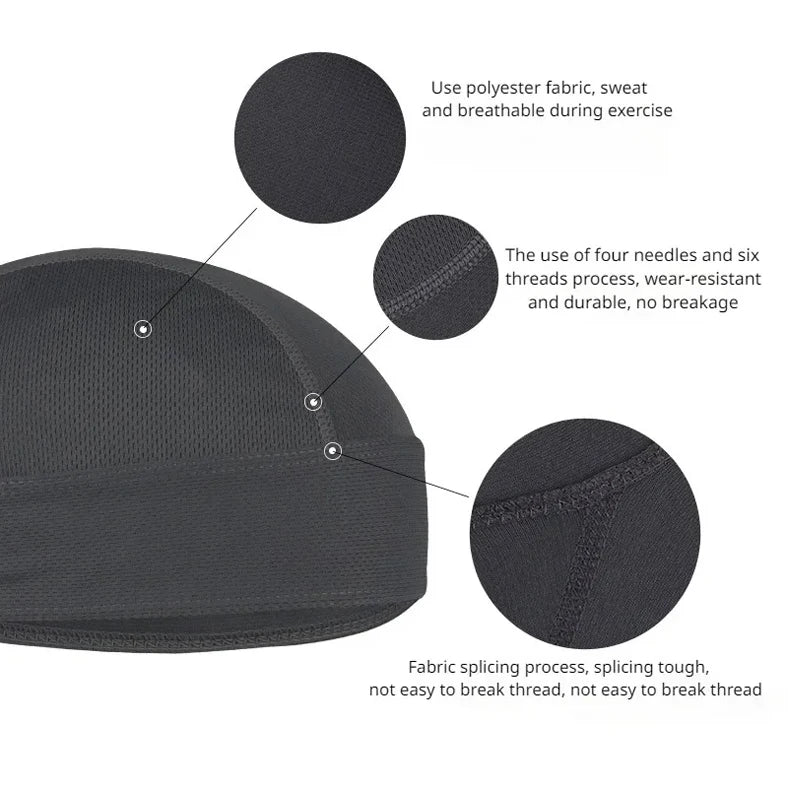 Quick Drying Cycling Cap Sunscreen Anti Sweat Headscarf Cap Men Women Bandanas Pirate Brimless Hat for MTB Running Outdoor Sport