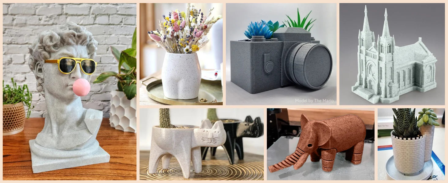 JAYO 5Rolls 3D High Speed Marble PLA/HS Matte PETG/HS PLA Filament 600mm/s High Speed 3D Printer Non-toxic Filament 1.1KG/roll