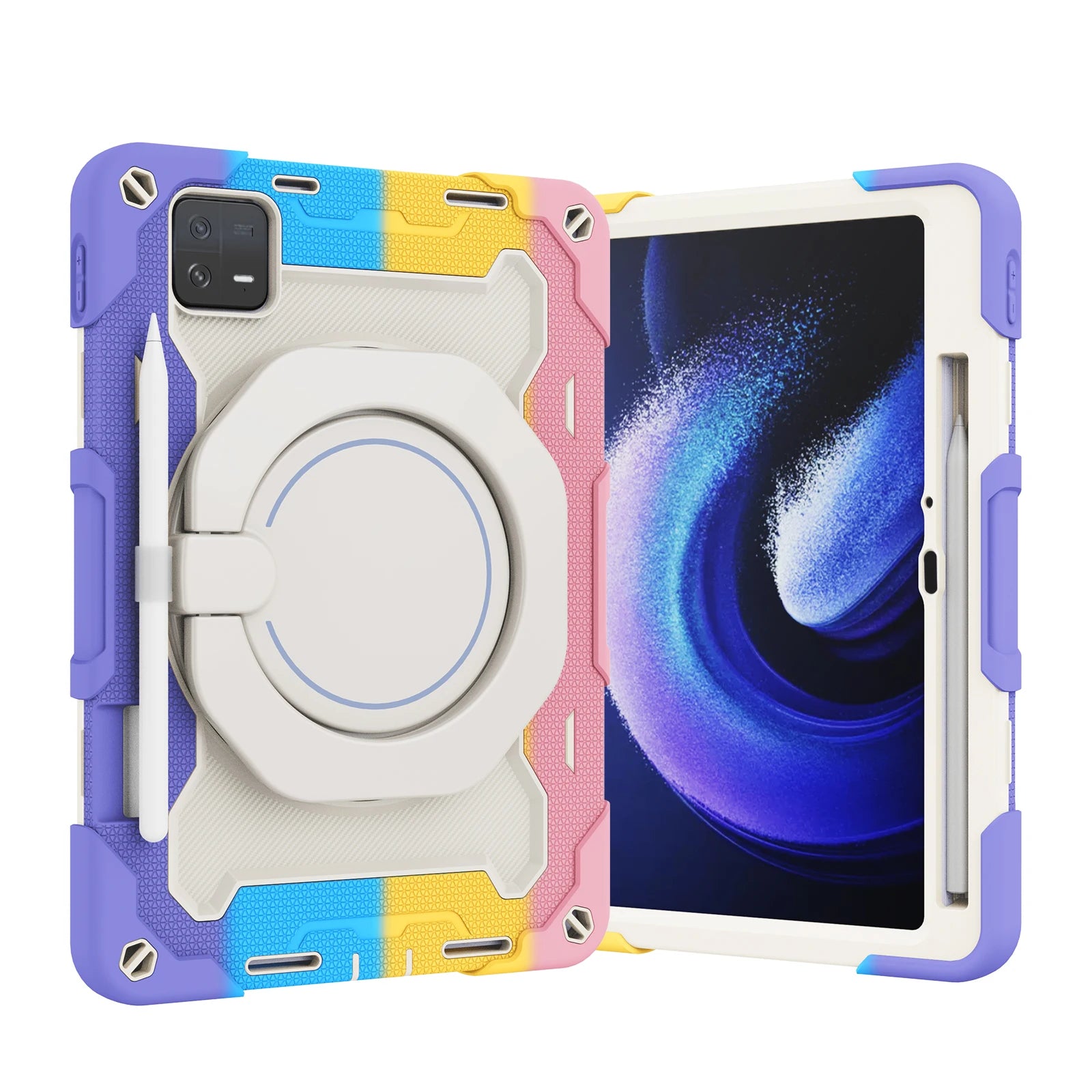 For Xiaomi Redmi Pad 2 11 2025 SE Mini 8.7 Pro 12.1 SE 11 10.61 Xiaomi MiPad 7 11.2 5 6 Pro 12.4 inch 360 Rotating Armor Case