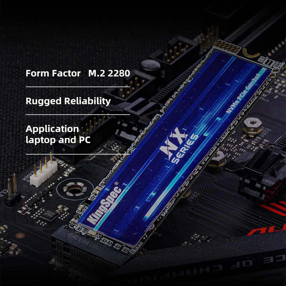KingSpec M2 NVME SSD 128GB 256GB 512GB 1TB 2TB Ssd Speed 3400MB/s M.2 PCIe 3.0 Disk Solid State Drives NVME for Notebook Desktop