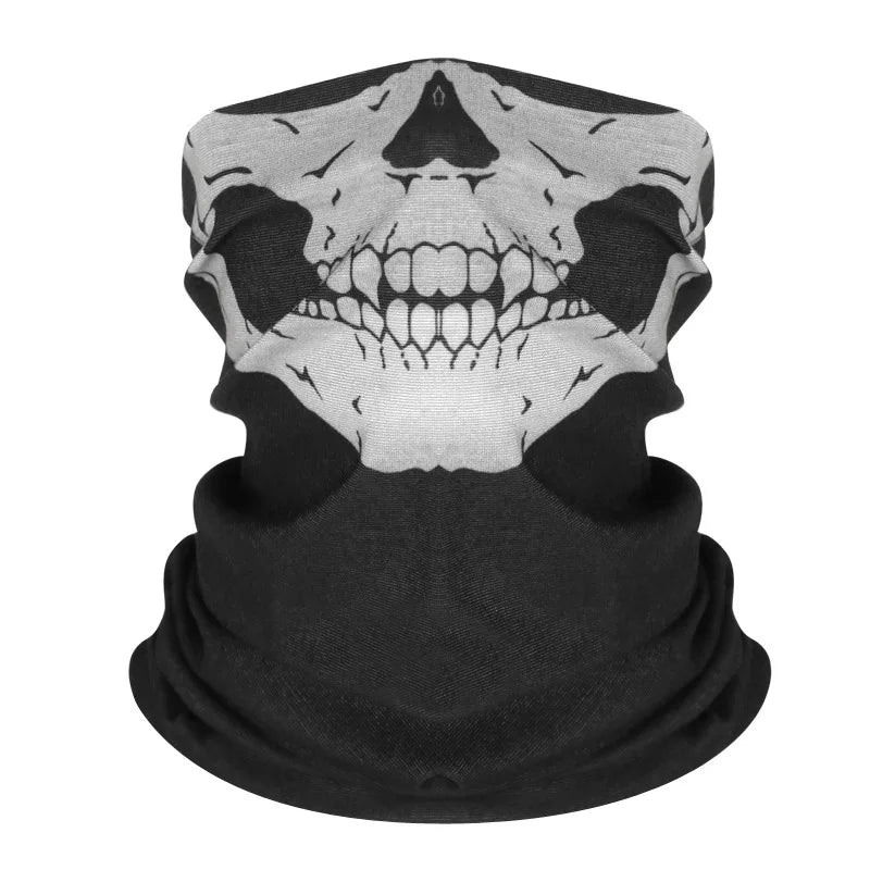 Halloween Horror Skull Face Masks 3D Printing Skull Pattern Elastic Mesh Full Face Mask Party Cosplay Props Balaclava