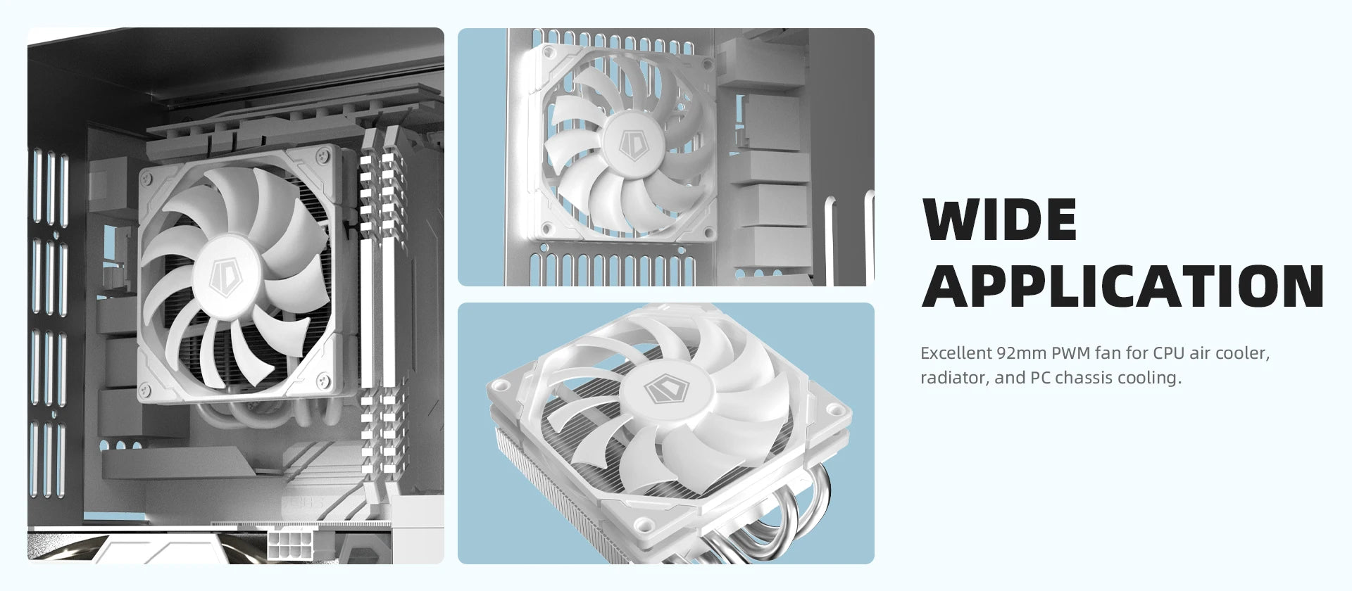 ID-COOLING TF-9215 9015 ARGB Super Slim Thinckness 15mm Ultra-Thin PWM Temperature Control 9cm Chassis Cooling Fan 5V RGB