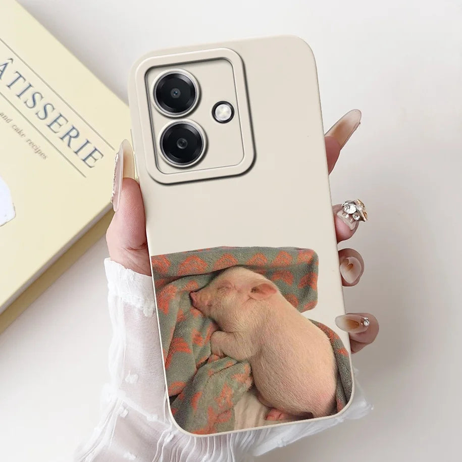 For Funda OPPO A3 A3x 4G Case 2024 Cute Panda Rabbit Soft Silicone Candy Painted Phone Covers For OPPO A40 5G OPPOA3 A 3x Bumper