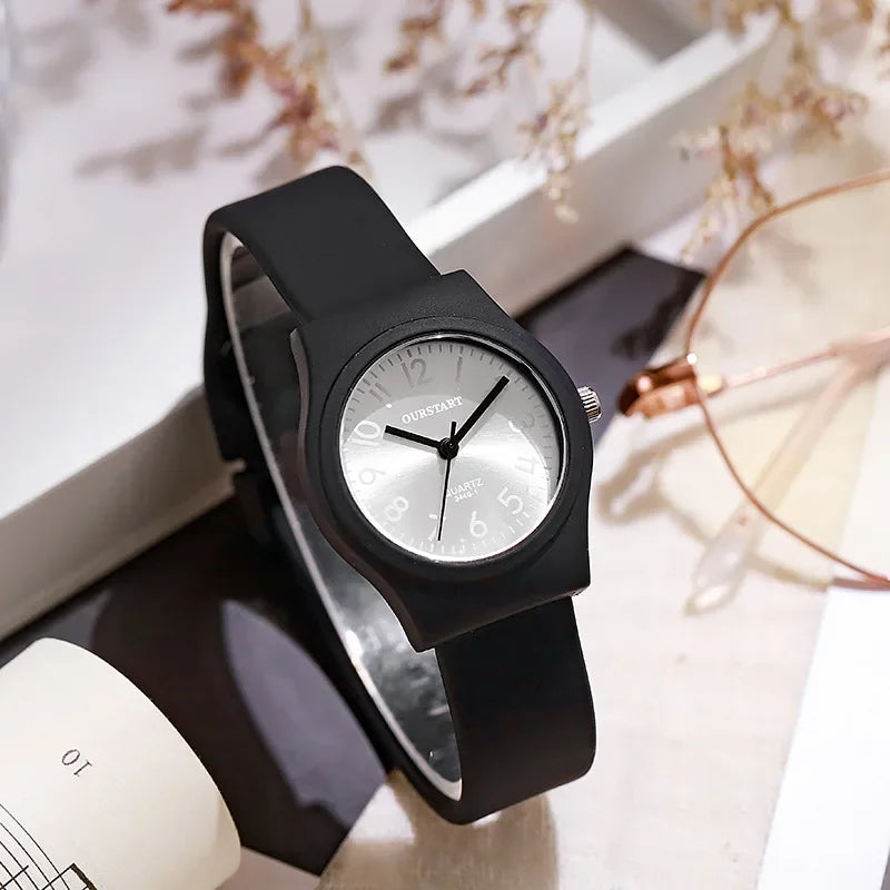 Fashion Women's Candy Colored Quartz Watch Digital Dial Silicone Strap Wristwatch Montre Femme Relogio Feminino Dropshipping