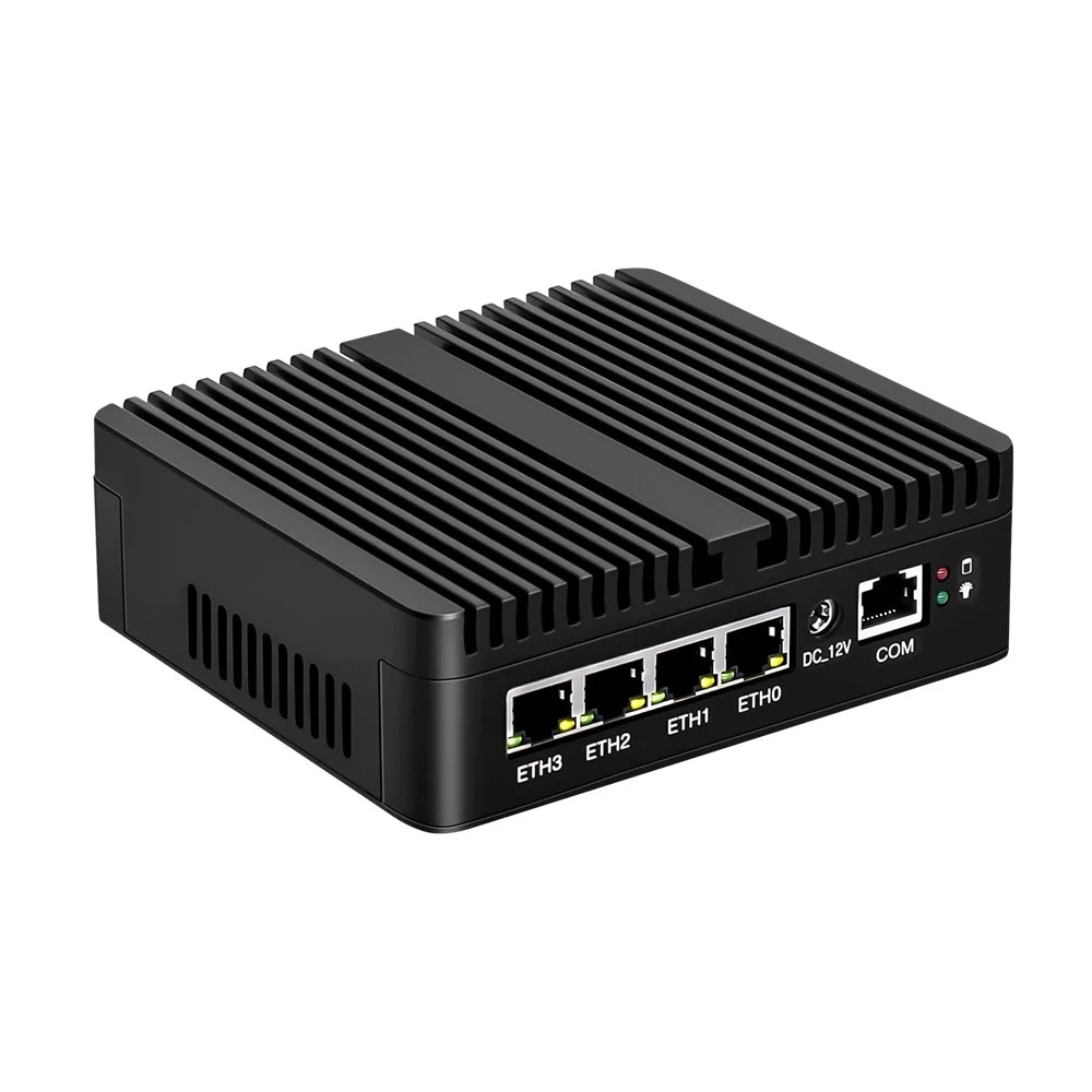 Topton pfSense Firewall Soft Router J6412 N150 N100 4x i226-V 2.5G LAN NVMe Barebone Fanless Mini PC HDMI2.0 DP AES-NI OPNsense