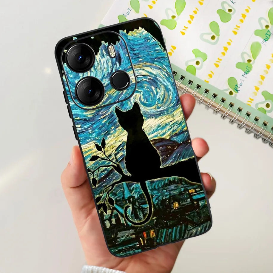 For Tecno Pop 7 Pro Pop7 Case Fashion Marble Soft Silicone Matte Coque For Tecno Spark Go 2023 Funda Pop7Pro BF6 BF7 BF7h Bumper