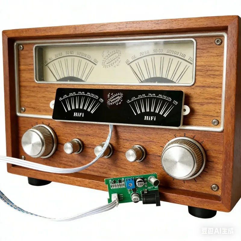 E-Electronic  LED Sound-controlled Music Spectrum Display with Ambient Light Pickup and Atmospheric Rhythm