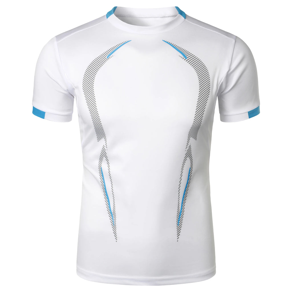 Summer men's fitness sports training Breathable short sleeve quick drying clothes men's sports fashion short sleeve T-shirt