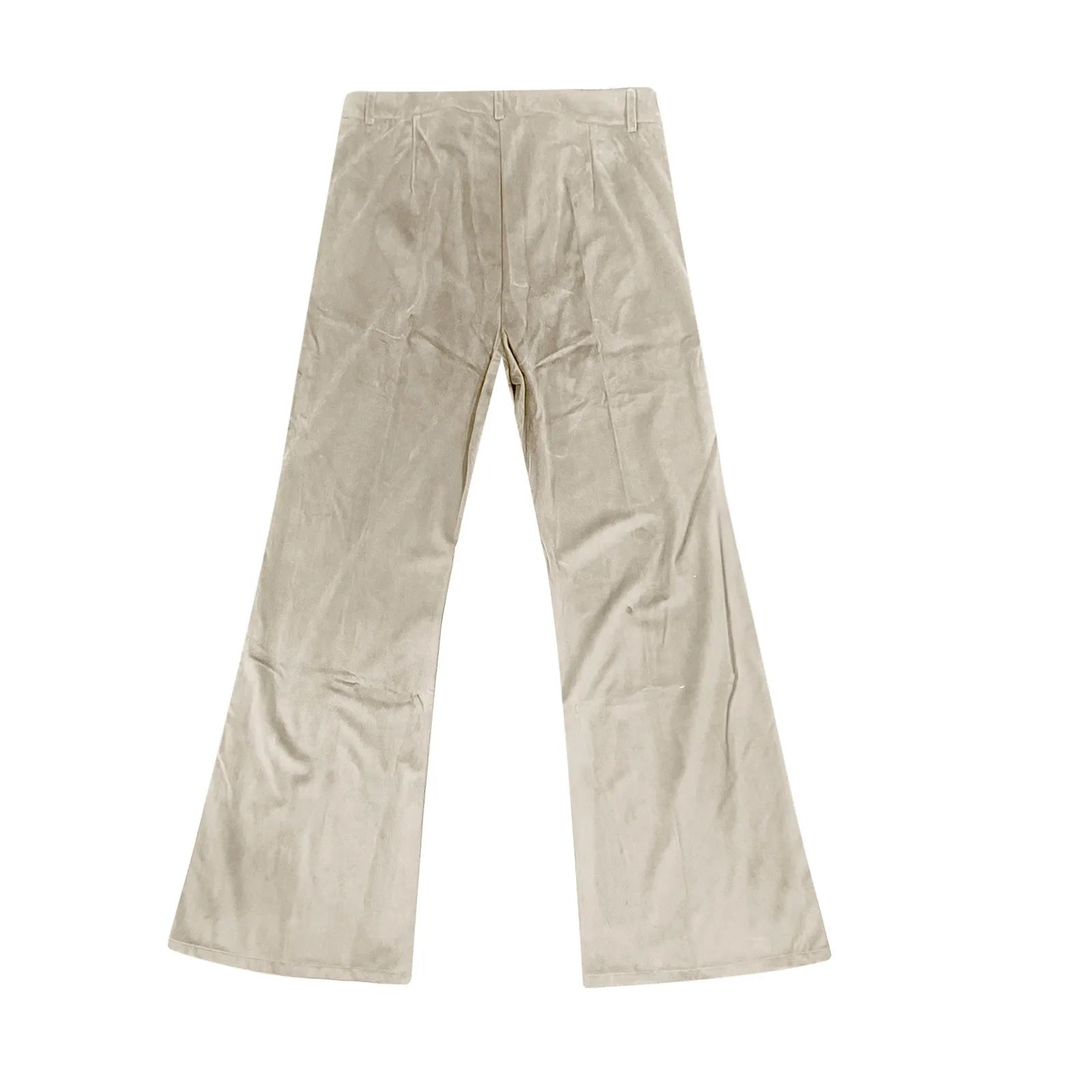 Men Retro Disco Flared Pants Classic Vintage Style Comfy Flare Trousers Fitted Velvet Fabric Dancing Stylish Pants Without Belt