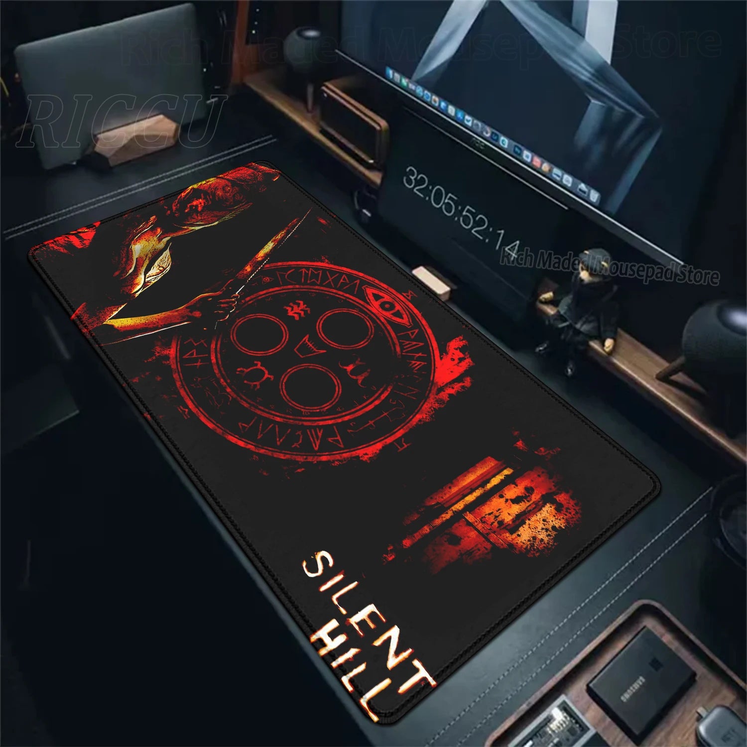 Game S_silent Hill Mouse Pad Large Gaming Extended Mat Gamer PC Mousepad Compute Keyboard Mousemat XXL Carpet Laptop accessories