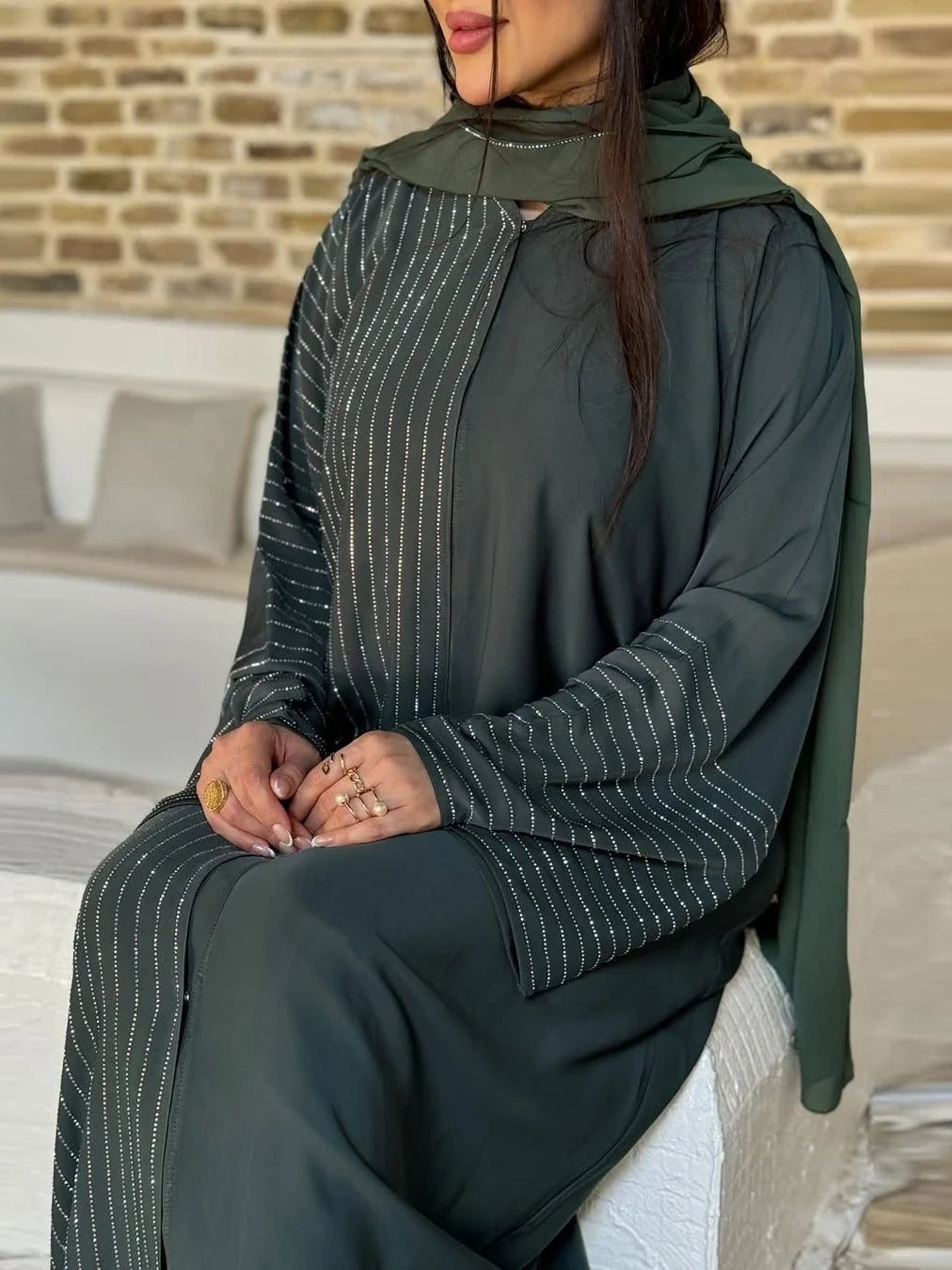 Eid Abaya Women Cardigan Dress Dubai Kaftan Muslim Caftan Long Robe Jalabiya Ramadan Morocco Islam 2025 Vestidos Largos