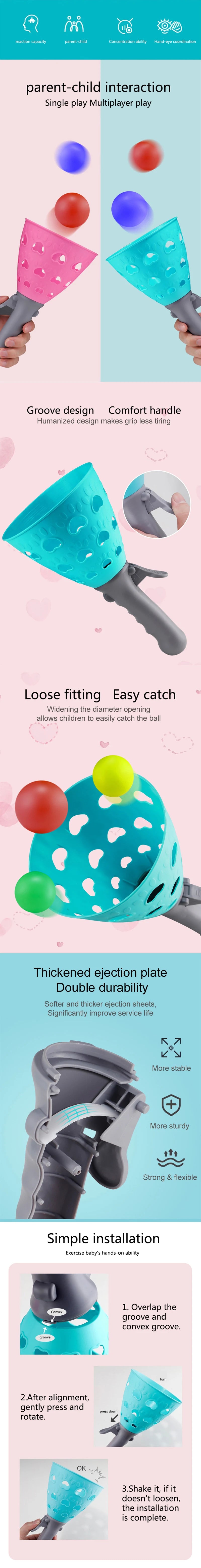 Mini Plastic Racket Set Outdoor Fitness Props for Children Sports Entertainment Tennis / Badminton / Baseball Equipment TMZ