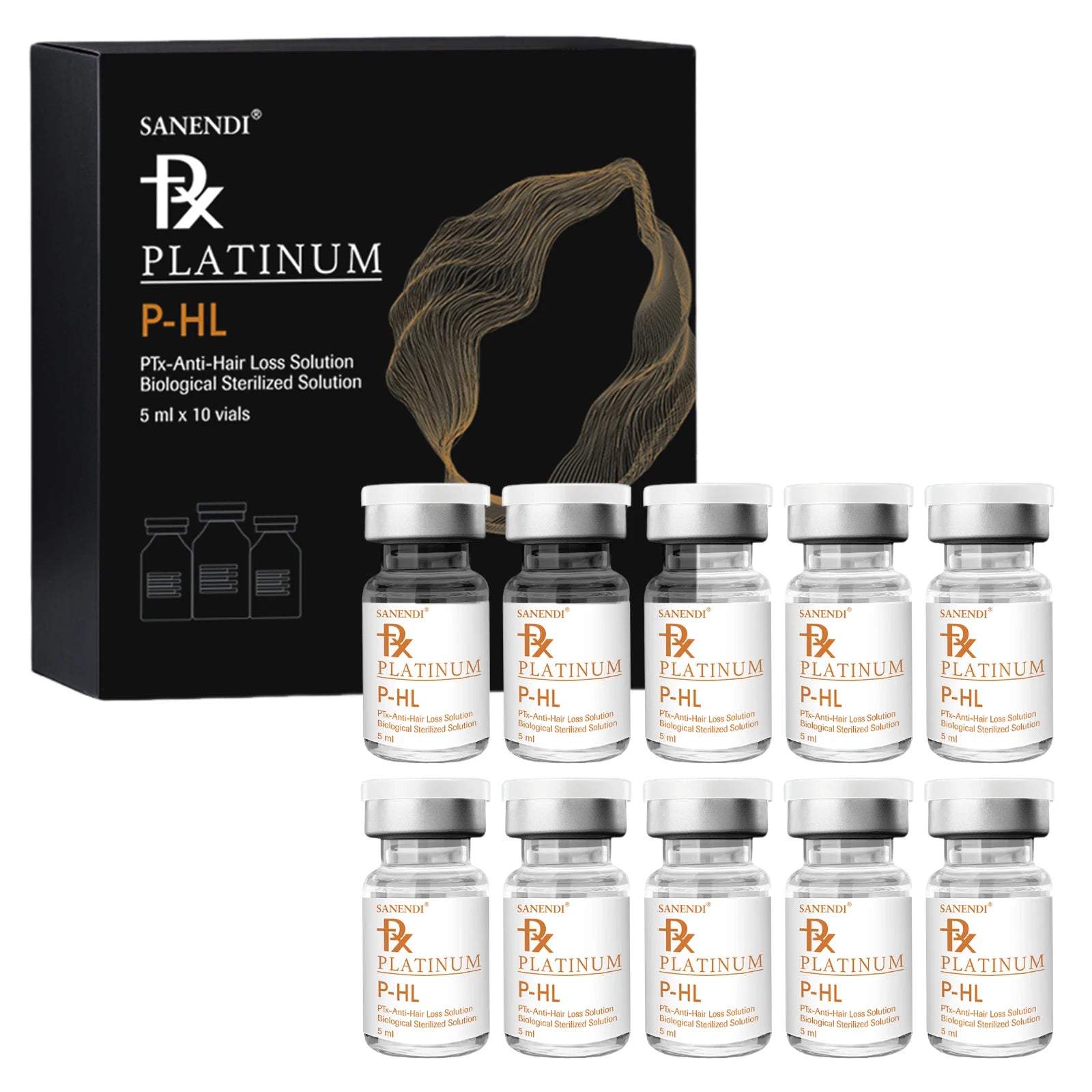 Sanendi Korean Hair Growth Serum P-HL Ptx Peptide Essence Dr.Pen Booster Anti-Hair Loss Solution Repair Skin Hydrating
