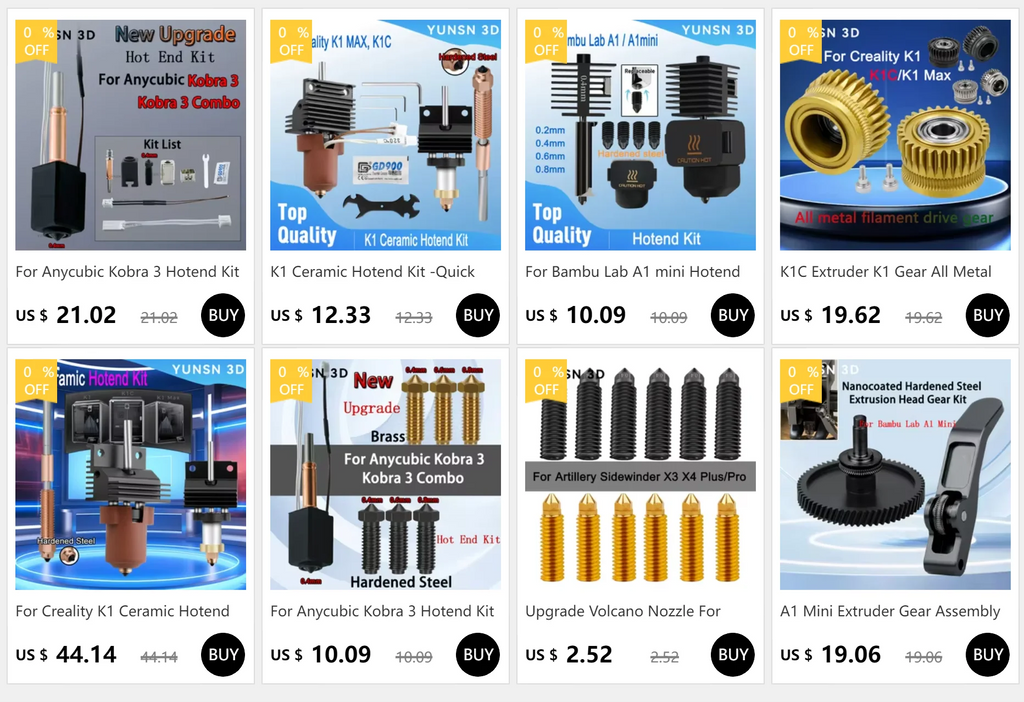 3D Printer Accessories All Metal Aluminum Parts High Quality Hardened Steel Oblique Tooth HGX 2.0 Reduction Gear Extruder