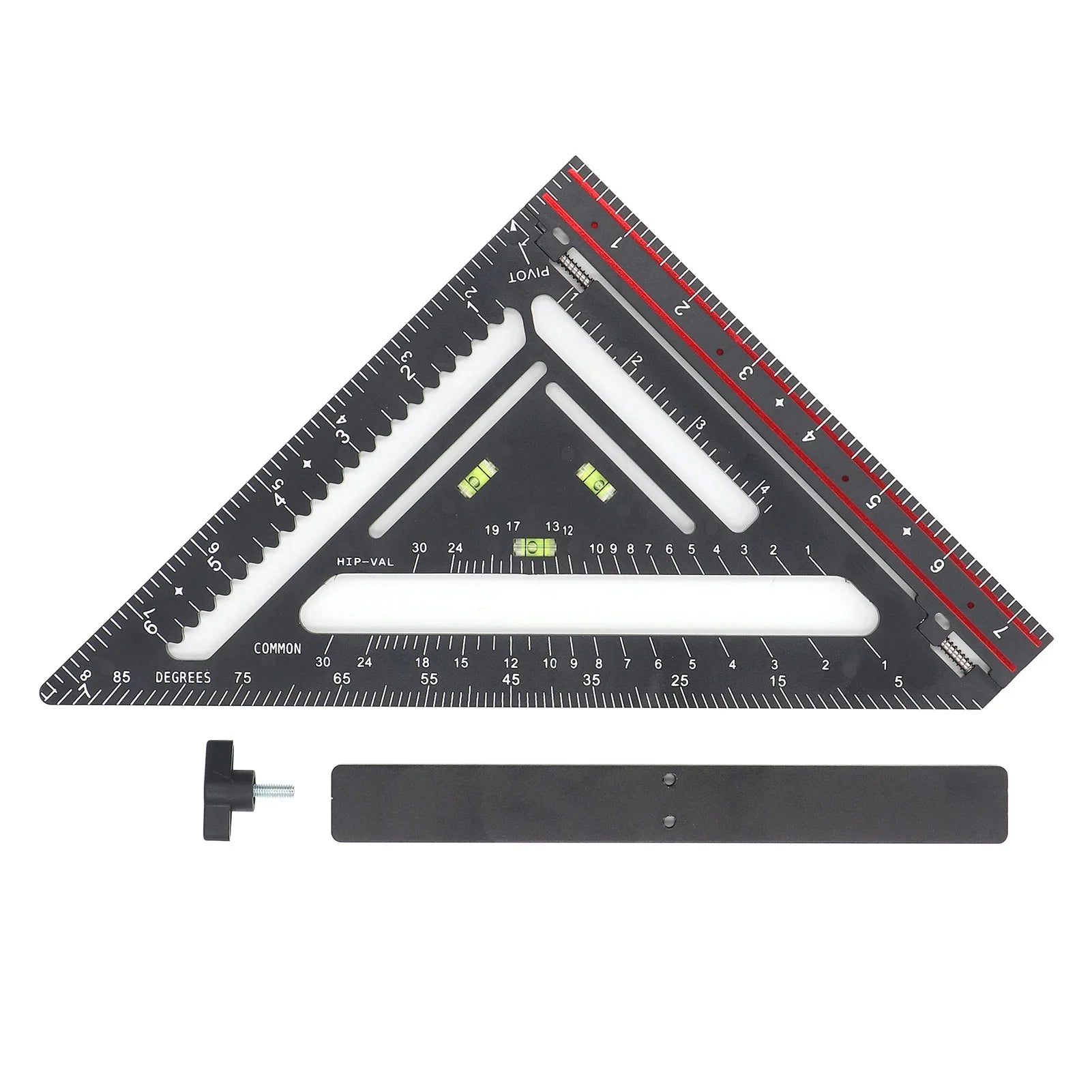 Triangle Ruler 90 Degree Clear Scales Carpenter  for Furniture Architectural Designs for Architects Designers Students