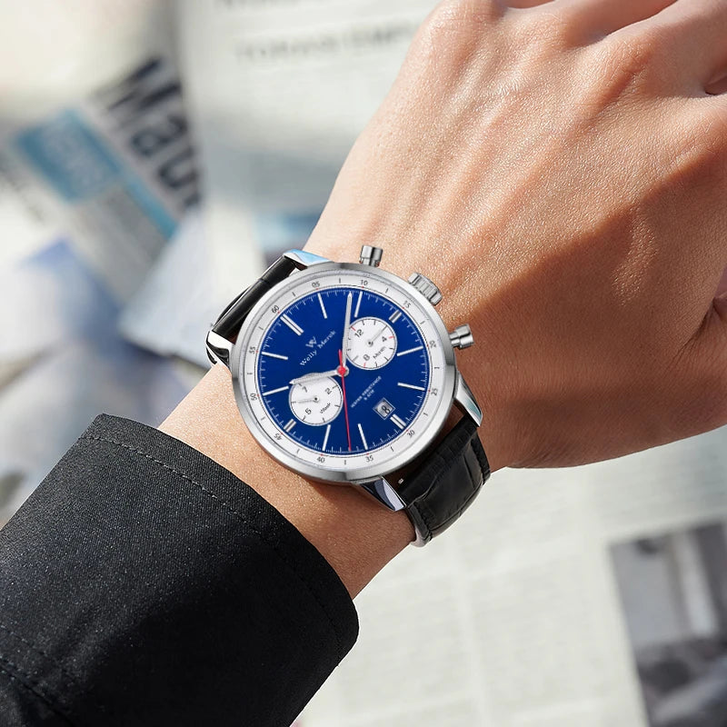 WM Watch Automatic Mechanical Watches Water Resistant Classic Casual Business Man Watch Welly Merck Watch WM138M