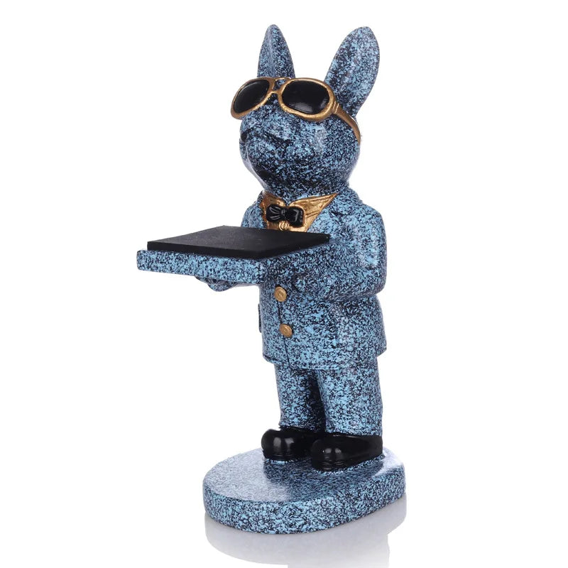 Trendy Watch Display Stand, Electroplating Cartoon Bear, Animal Resin Ornaments, Jewelry Storage Rack, Watch Holder Figure Stand