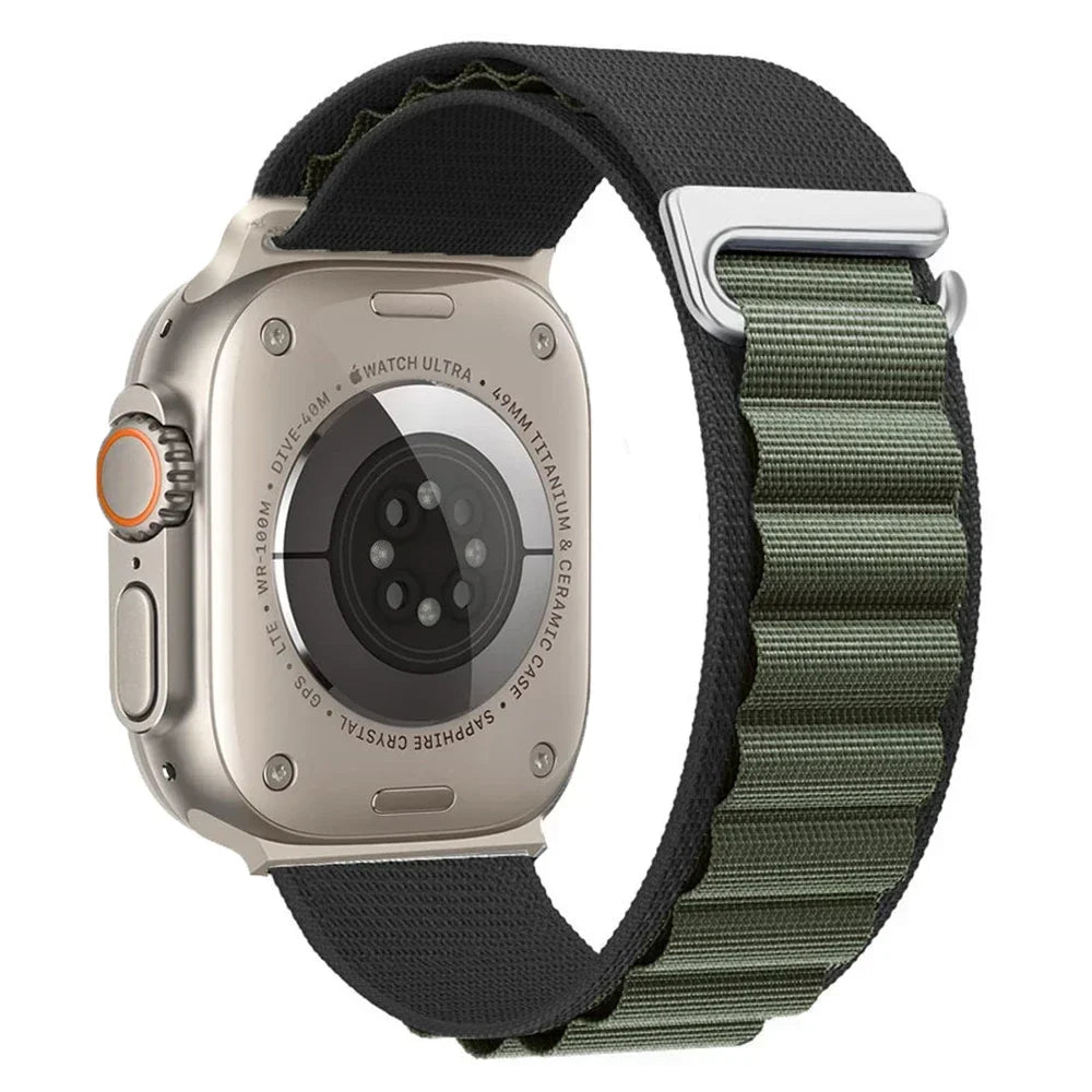 Alpine Loop Strap For Apple Watch Ultra 3 2 1 Band 49mm 11 10 9 8 7 45mm 41mm 42mm 46mm Nylon Bracelet iWatch 6 5 4 3 SE3 2 Belt