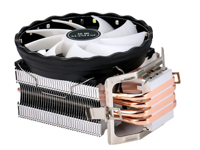 XUANFENG 120mm Fan CPU Cooler 2/4/6 Heat pipe 4pin/PWM Air-cooled Colorful lamp Compatible LGA1700 115x 1200 2011-3 x79 x99 AMD
