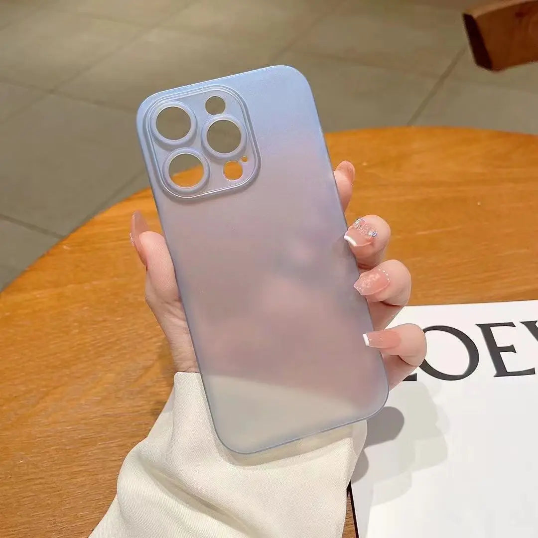 Ultra Thin Translucent Case For iphone 11 12 13 14 Pro Max 13 mini 6 6S 7 8 Plus XR X XS Max SE 2020 2022 Frosted Cover Cases